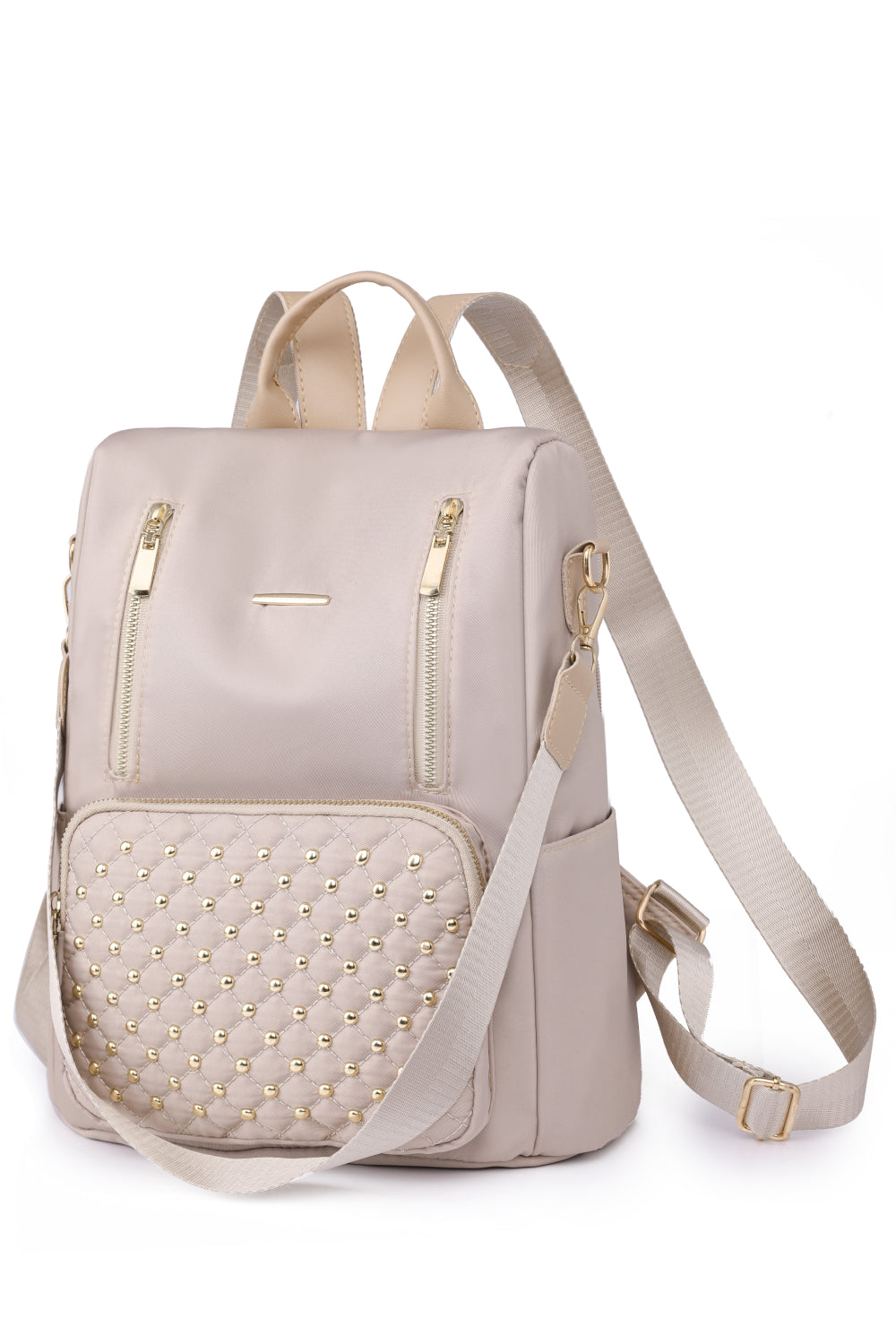 Zipper Pocket Beaded Backpack - Smart Shopper