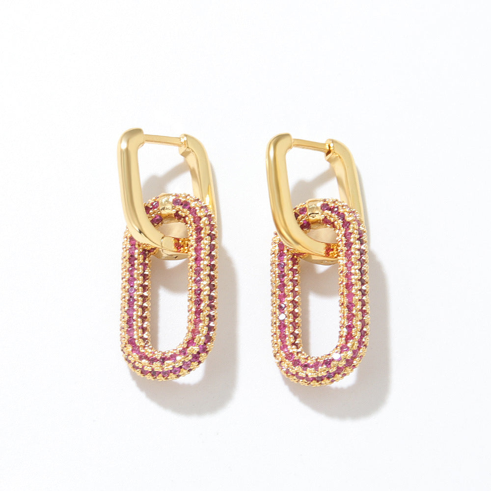 18K Gold-Plated Inland Zircon Earrings - Smart Shopper