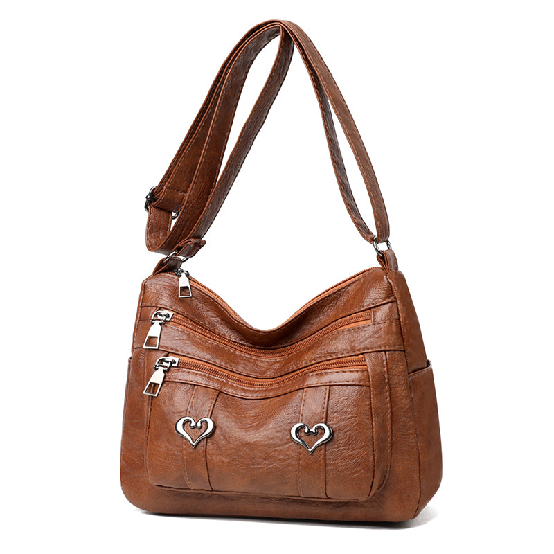 PU Leather Multi-Pockets Crossbody Bag - Smart Shopper