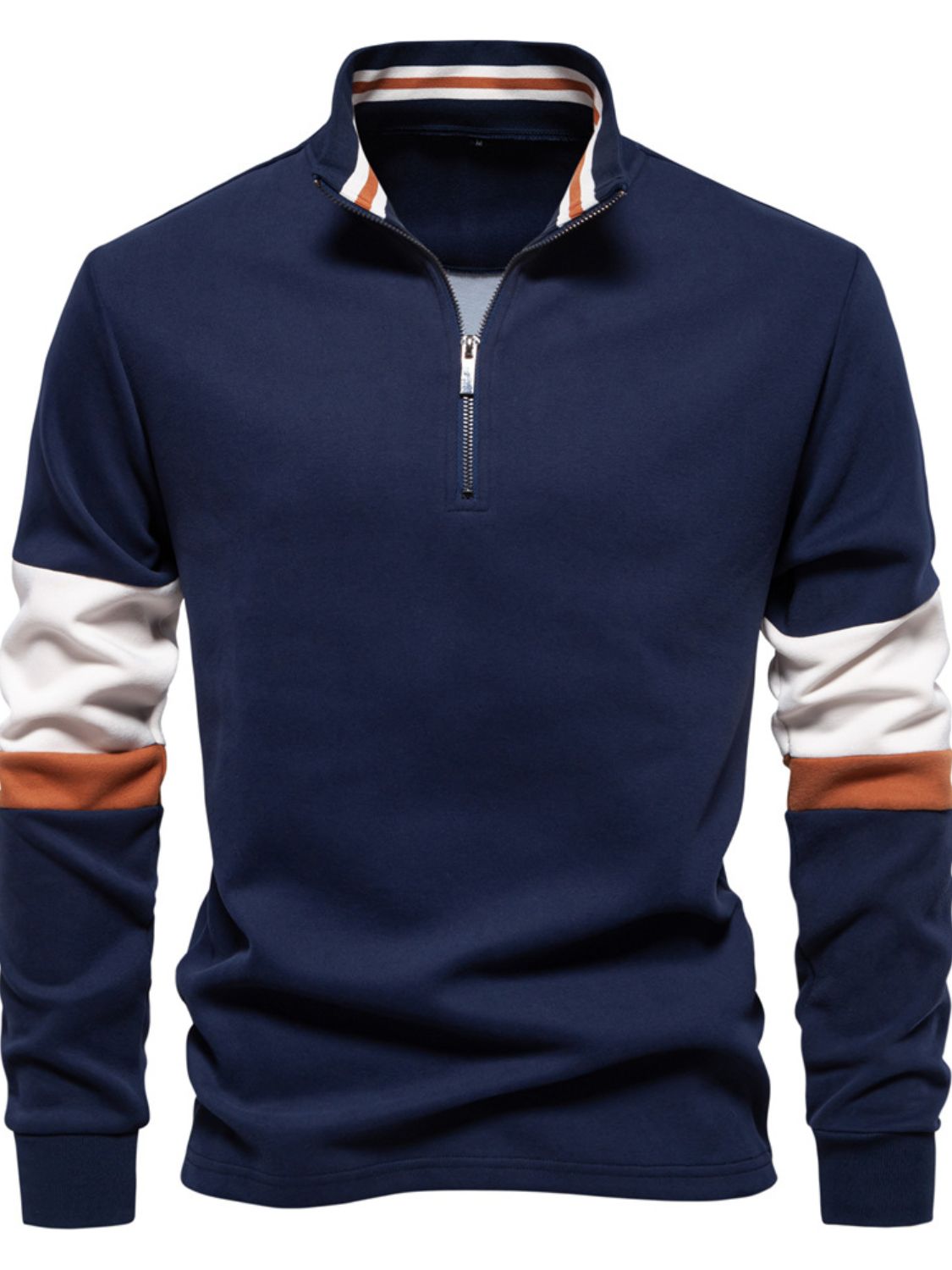 Men's Color Block Long Sleeve Polo - Smart Shopper