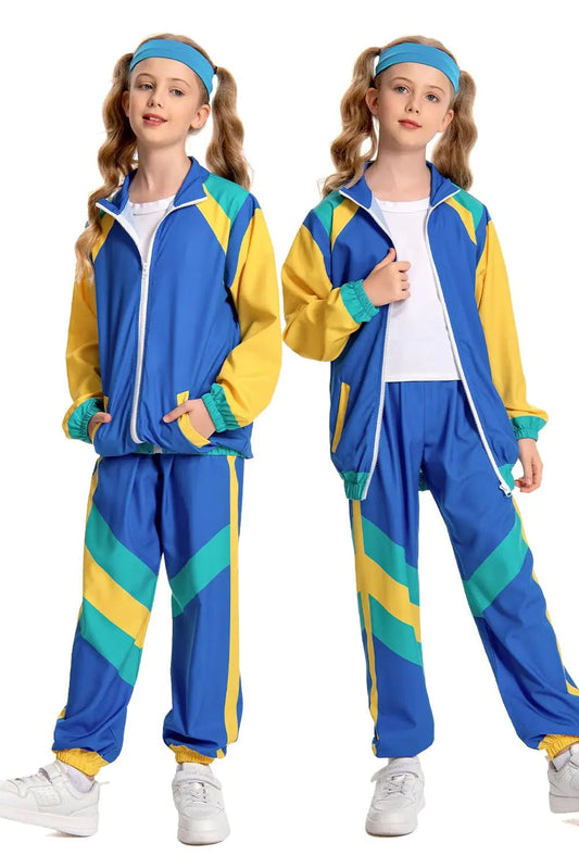 KidZoom Retro Tracksuit 2PC Vintage Windbreaker - Smart Shopper