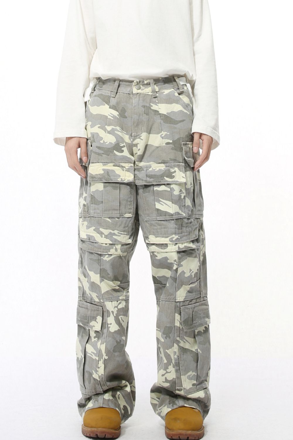 Men's Camouflage Straight Cargo Jeans - Smart Shopper