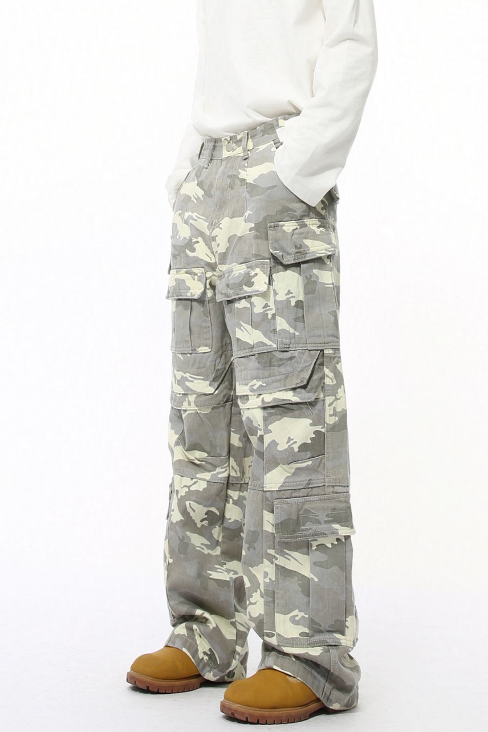 Men's Camouflage Straight Cargo Jeans - Smart Shopper