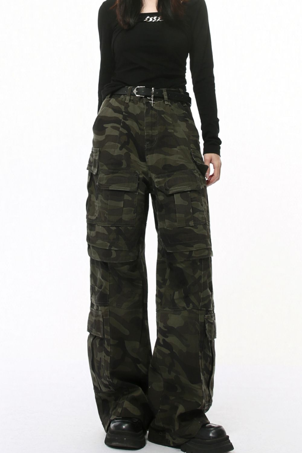 Men's Camouflage Straight Cargo Jeans - Smart Shopper