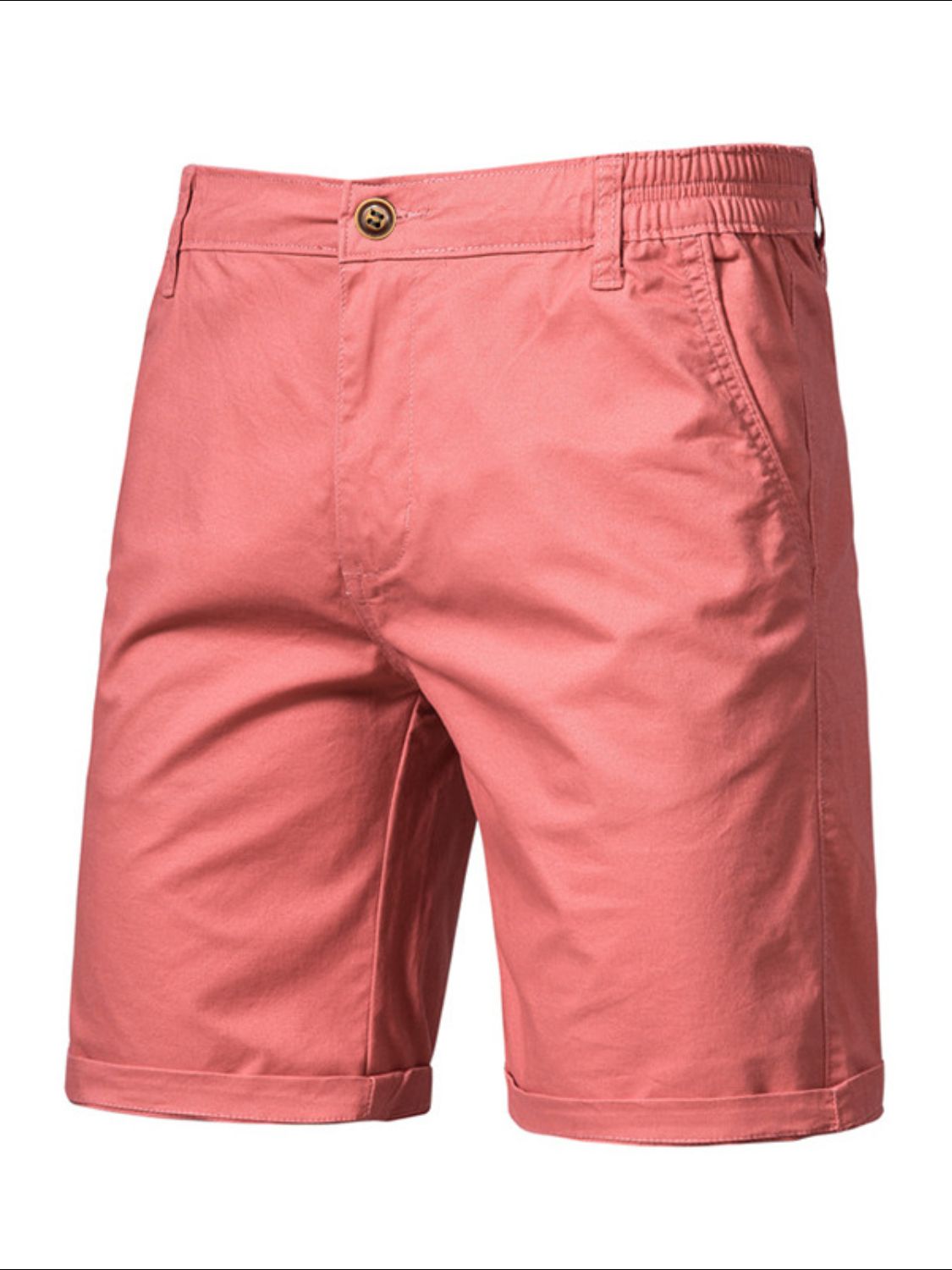 Men's Elastic Waist Shorts with Pockets - Smart Shopper