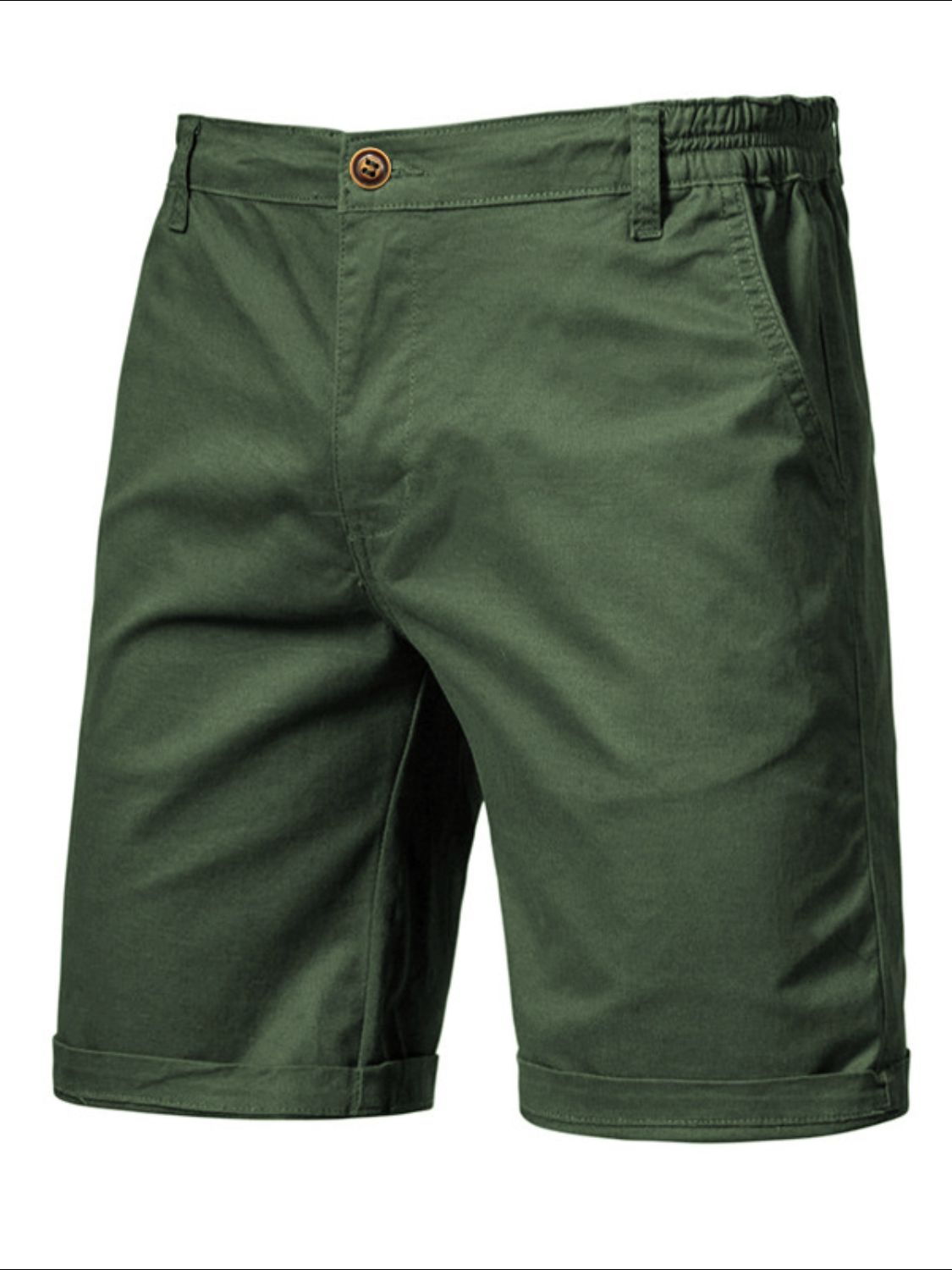 Men's Elastic Waist Shorts with Pockets - Smart Shopper