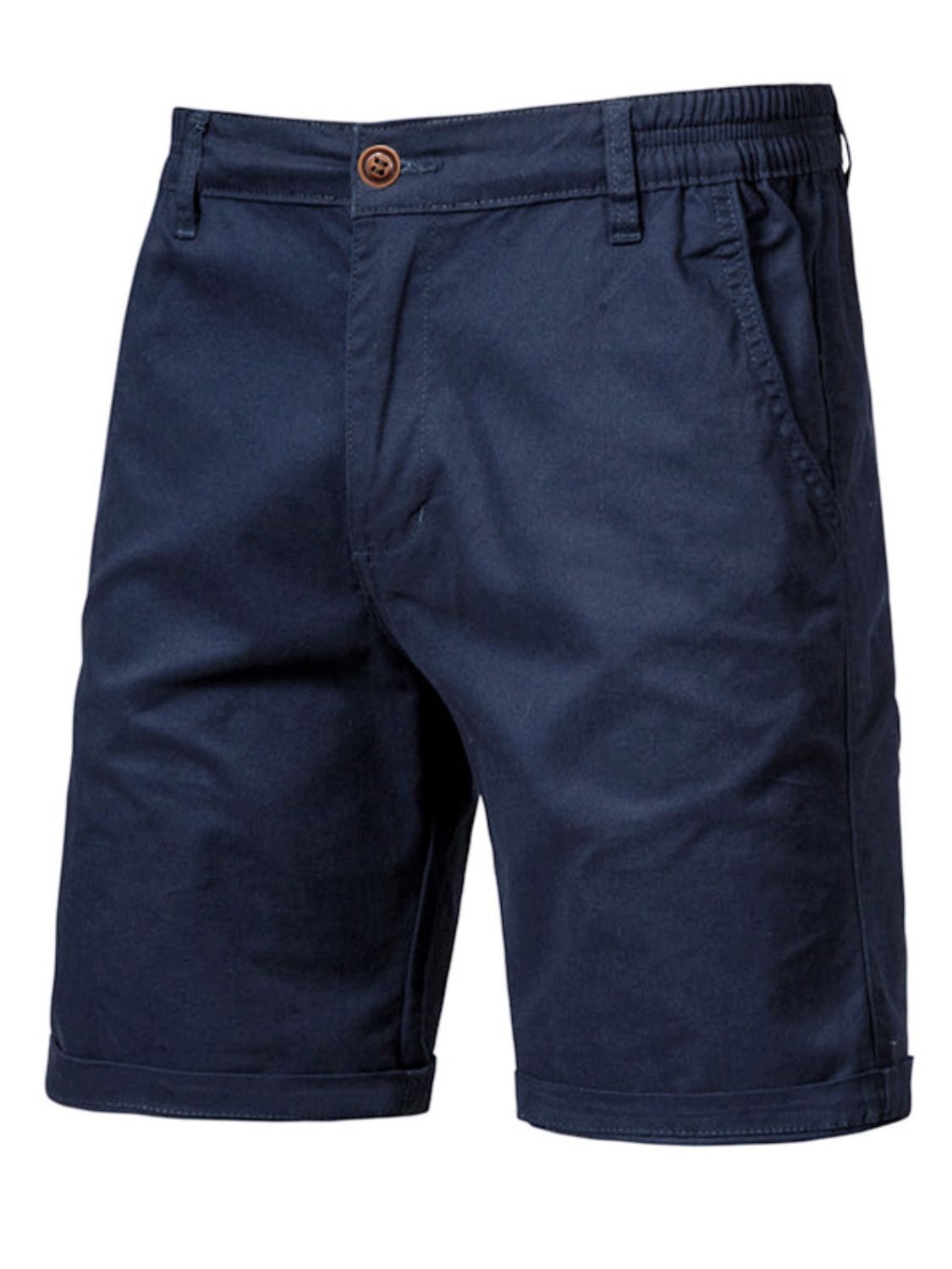 Men's Elastic Waist Shorts with Pockets - Smart Shopper