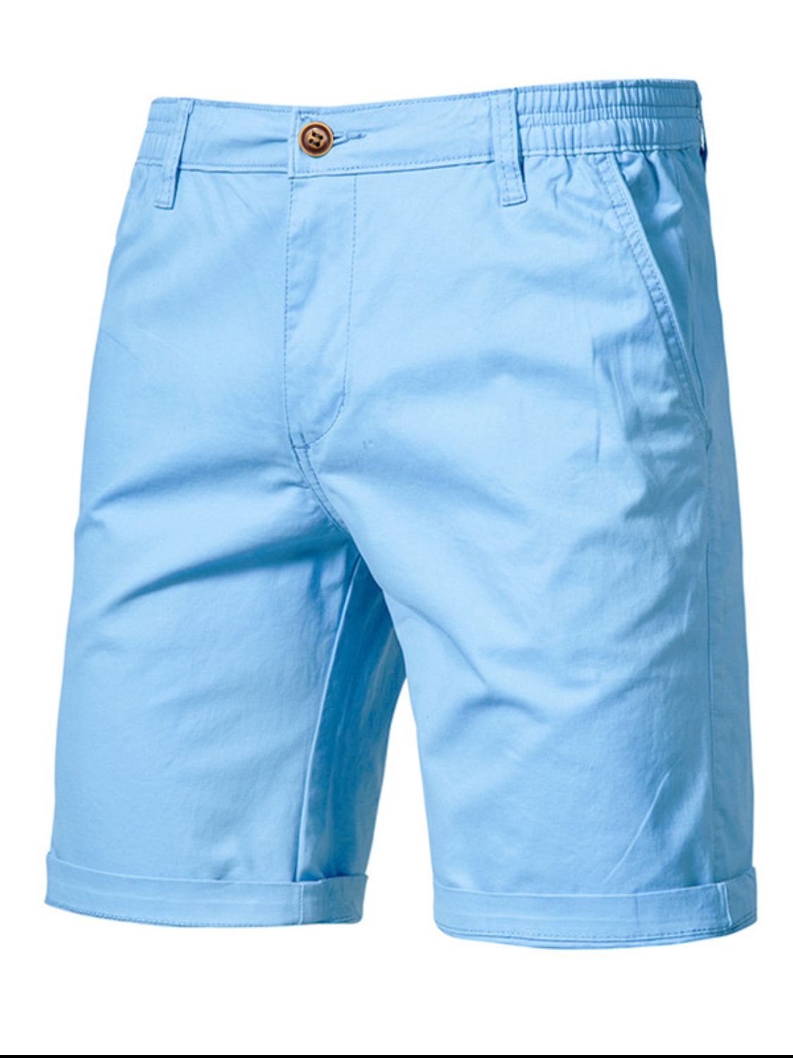 Men's Elastic Waist Shorts with Pockets - Smart Shopper