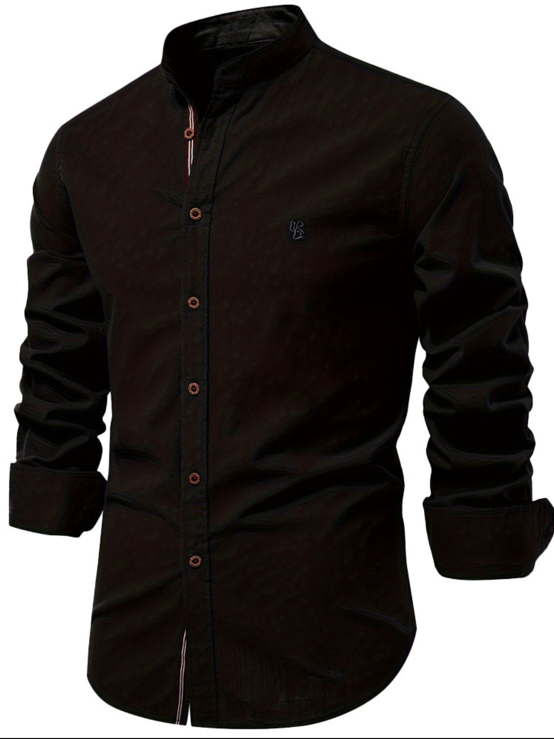 Men's Full Size Button Down Embroidered Shirt Plus Size - Smart Shopper