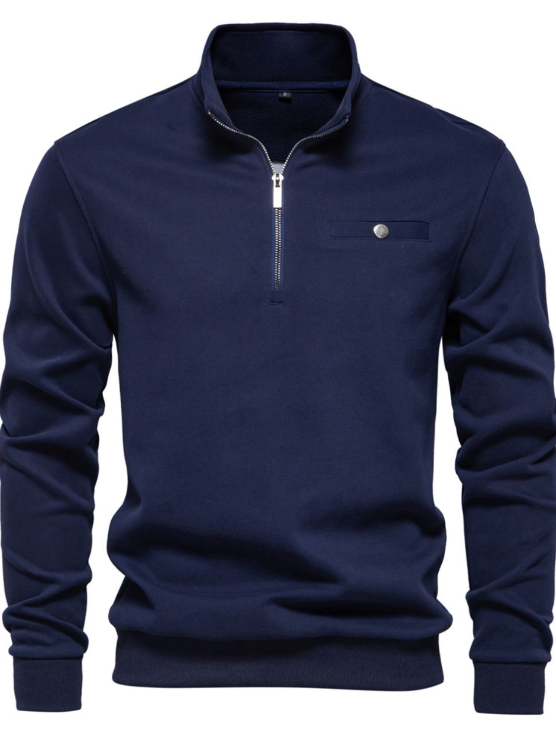 Men's Quarter Zip Long Sleeve Sweatshirt - Smart Shopper