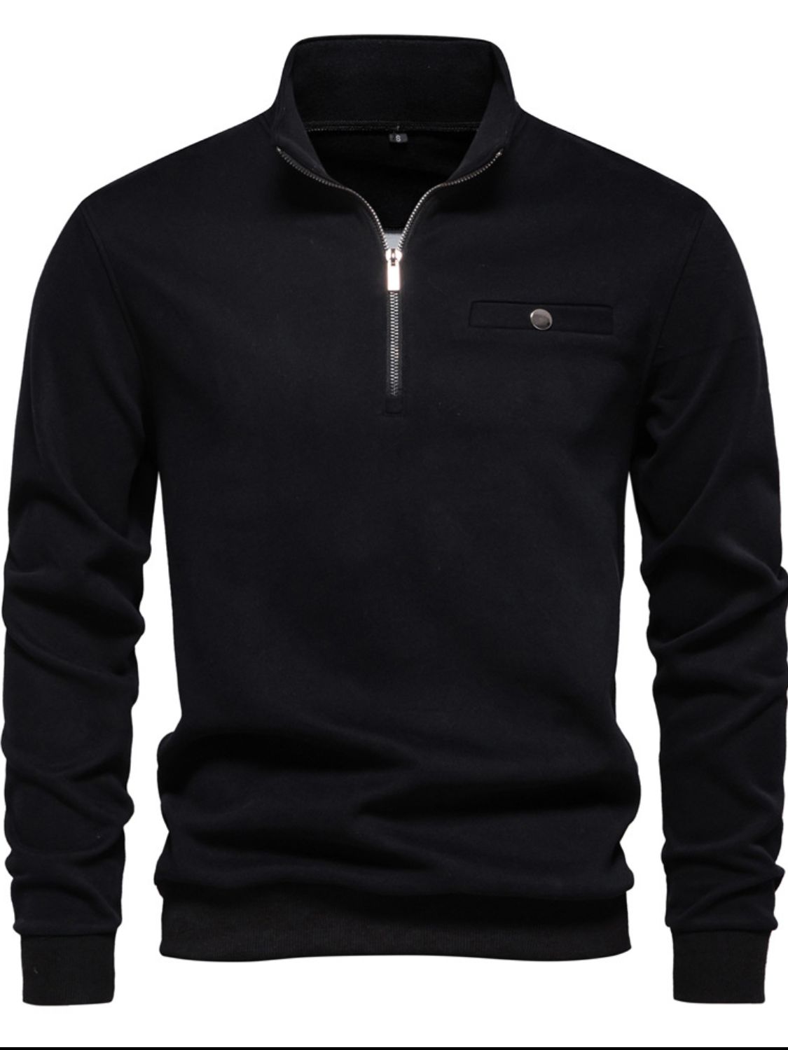 Men's Quarter Zip Long Sleeve Sweatshirt - Smart Shopper