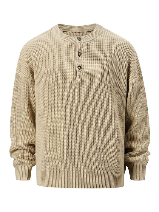 Men's Round Neck Long Sleeve Sweater - Smart Shopper