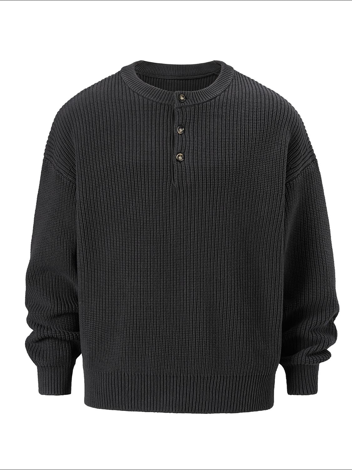 Men's Round Neck Long Sleeve Sweater - Smart Shopper