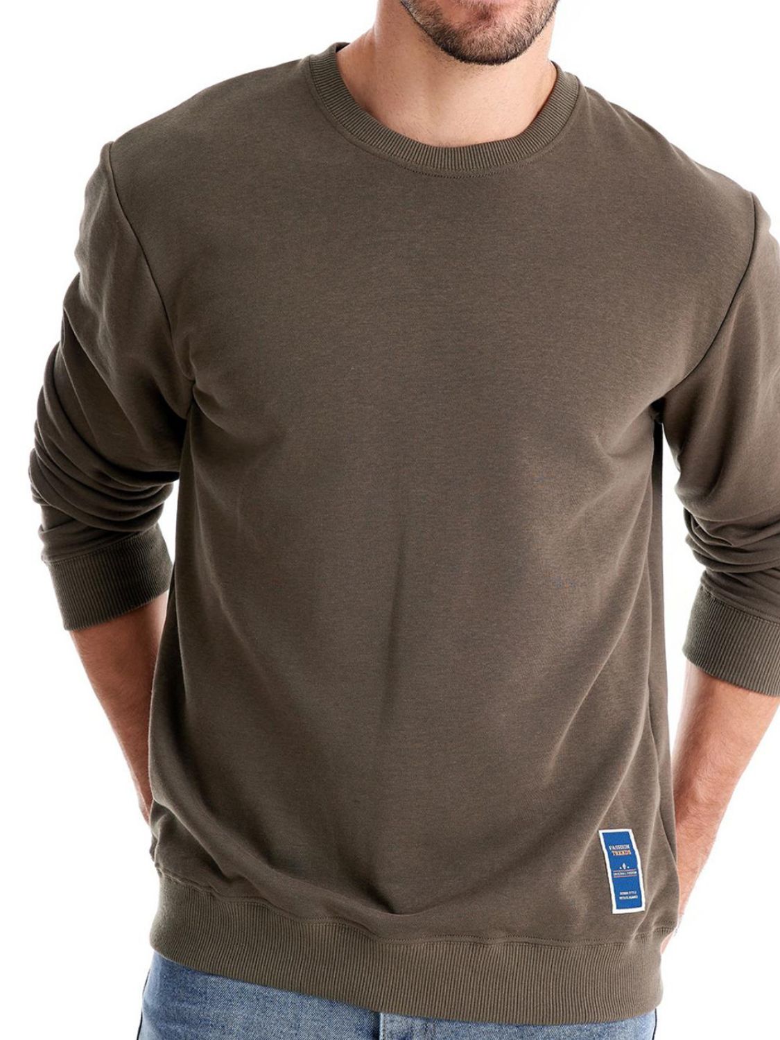 Men's Round Neck Long Sleeve Sweatshirt - Smart Shopper