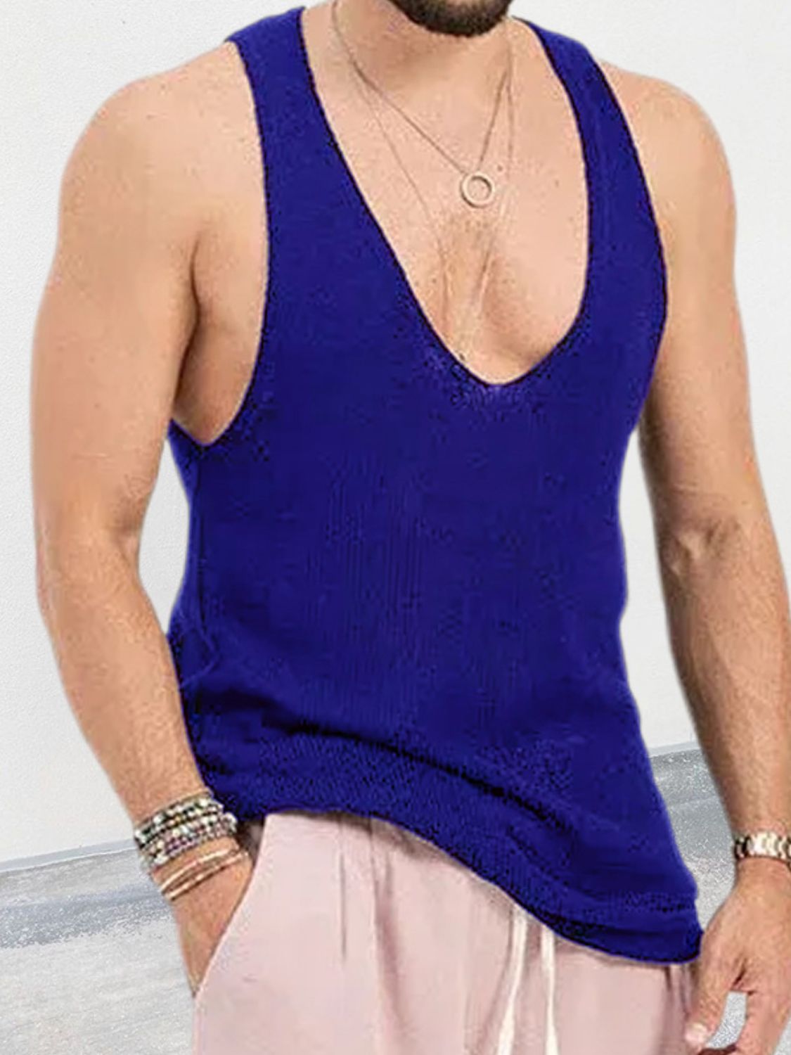 Men's Scoop Neck Knit Tank - Smart Shopper