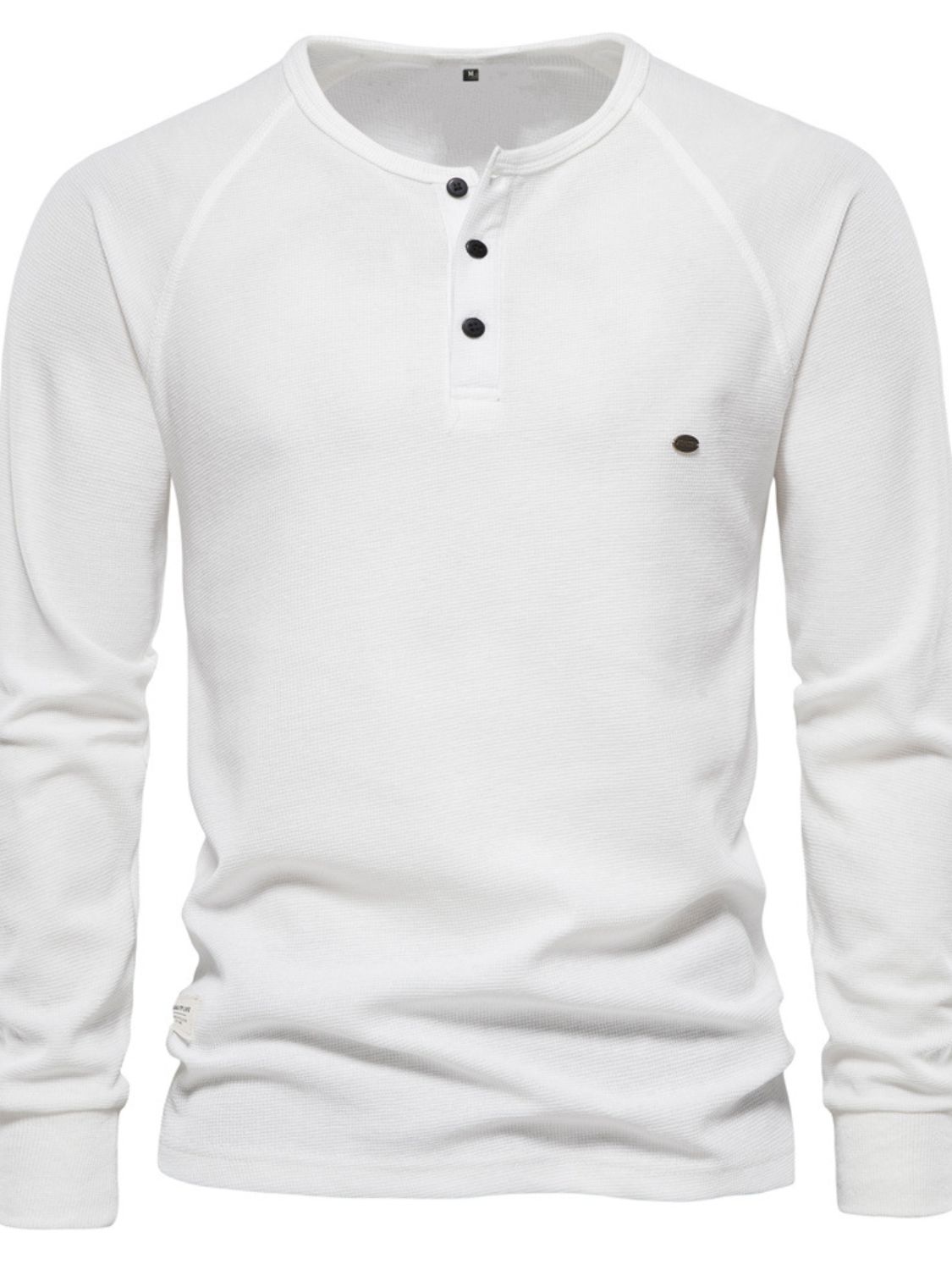 Men's Waffle-Knit Long Sleeve T-Shirt - Smart Shopper