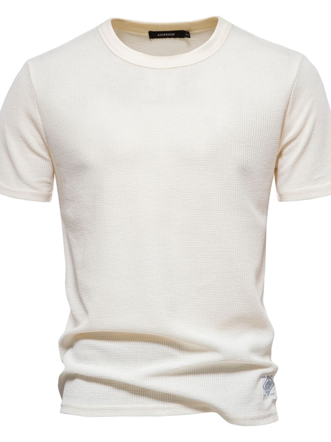 Men's Waffle-Knit Short Sleeve T-Shirt - Smart Shopper