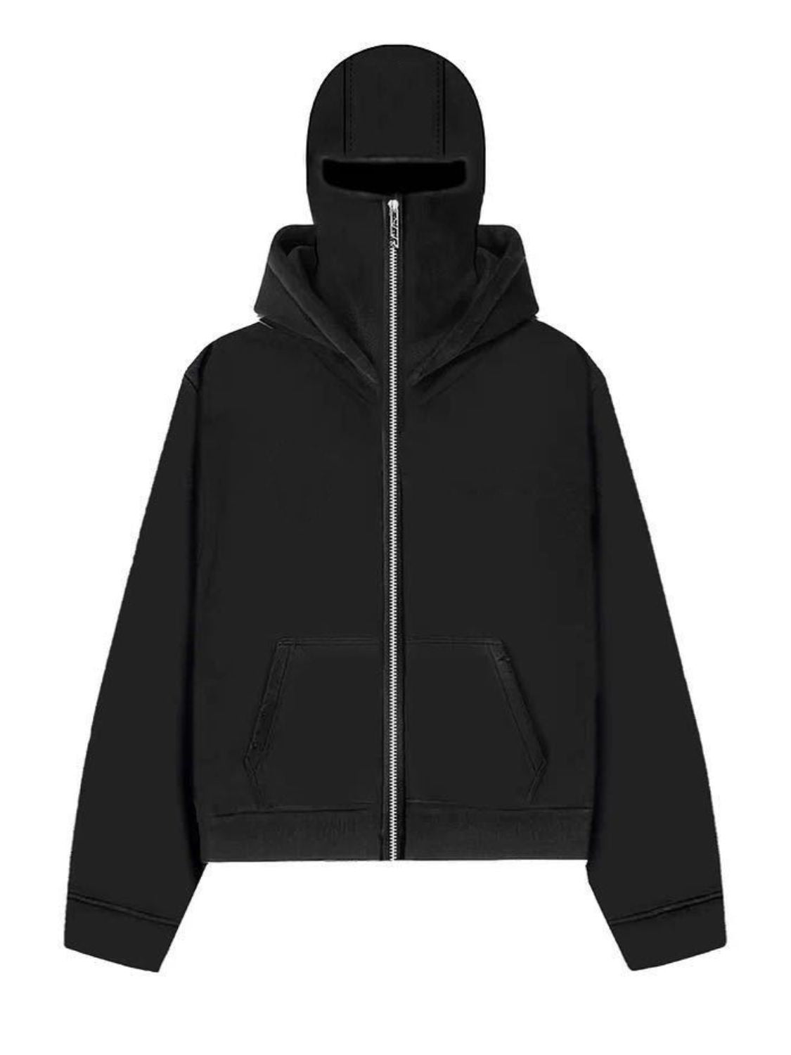 Men's Zip Up Long Sleeve Hoodie with Mask - Smart Shopper