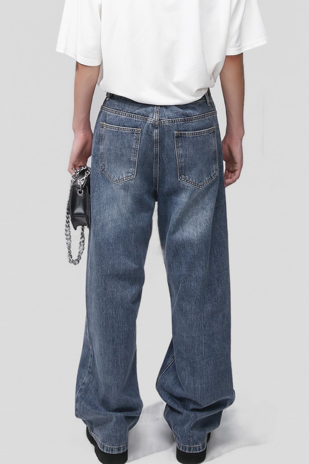 Mid Rise Waist Jeans with Pockets - Smart Shopper