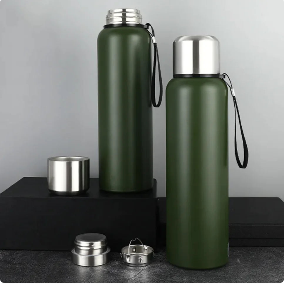 Dual-Wall Stainless Steel Thermos - Smart Shopper