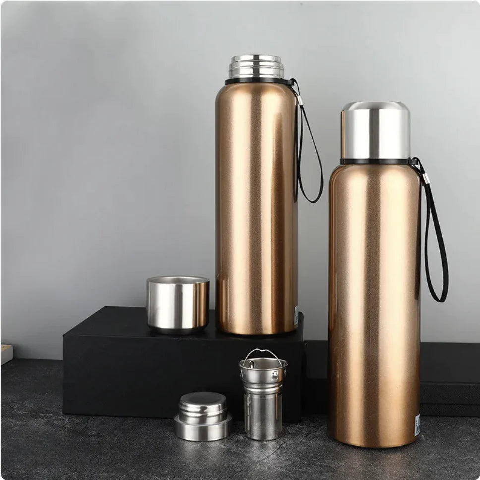 Dual-Wall Stainless Steel Thermos - Smart Shopper