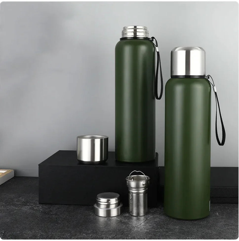 Dual-Wall Stainless Steel Thermos - Smart Shopper