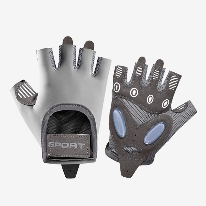 ANJMEICH Performance Training Gloves - Anti-Slip Outdoor Sports (Grey L) - Smart Shopper